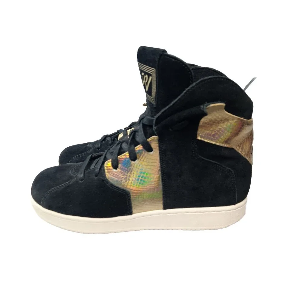 Nike Jordan Westbrook 0.2 E Shoes Size 8 Black & Metallic Gold